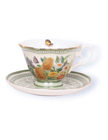 Botanical Blooms Tea Cup & Saucer in Multi