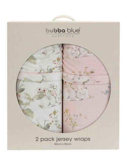 Sleeping Bunny Jersey Wraps 2 Pack in Multi