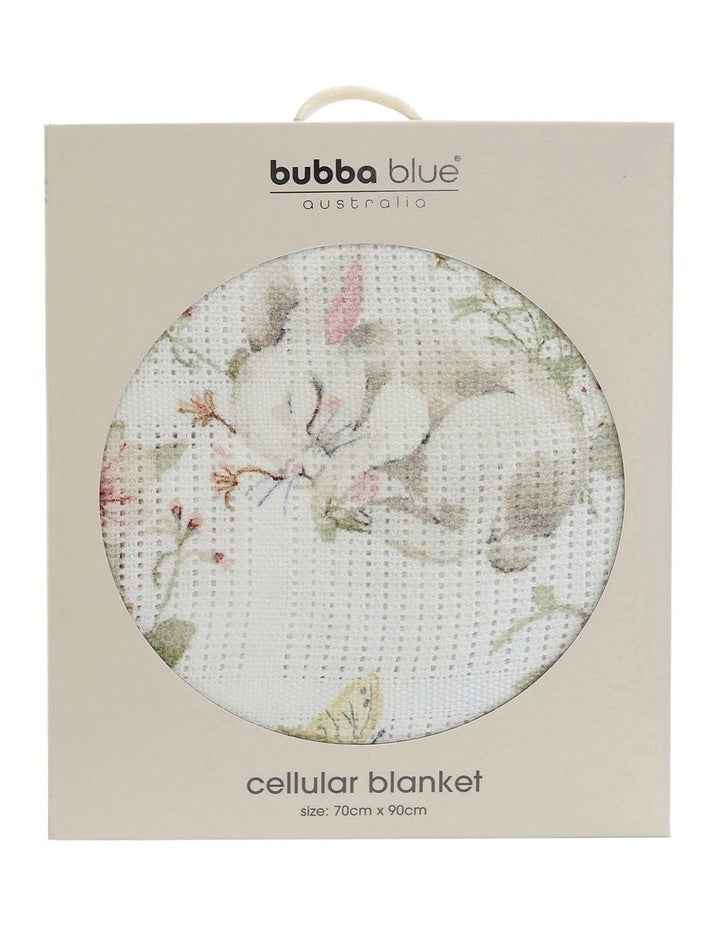 Sleeping Bunny Cellular Blanket in White