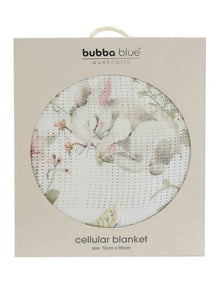 Sleeping Bunny Cellular Blanket in White