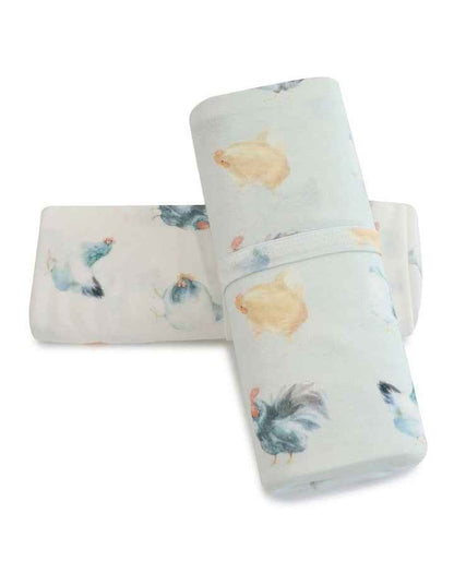 Little Rooster Jersey Wraps 2Pack in Multi