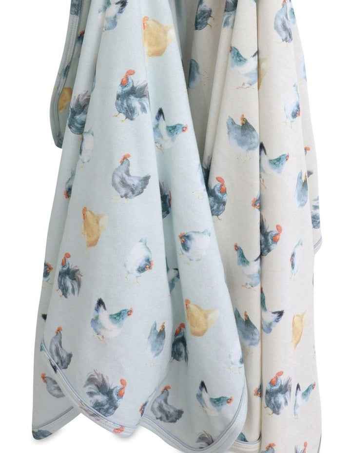 Little Rooster Jersey Wraps 2Pack in Multi