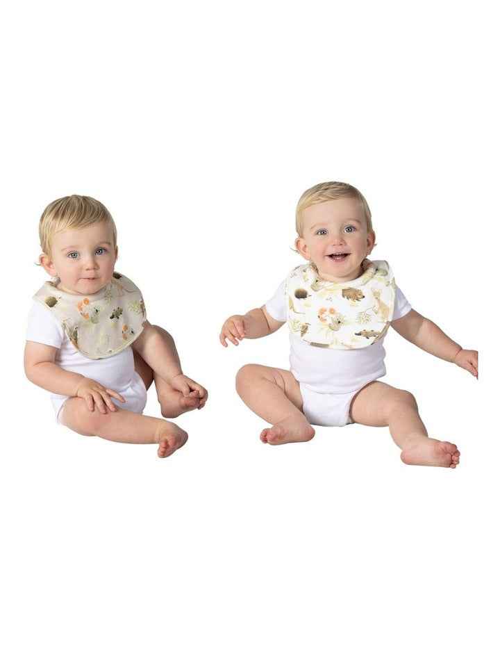 Aussie Animals Dribble Bibs 2 Pack in Multi