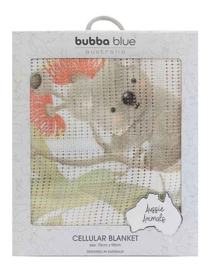 Aussie Animals Cellular Blanket in Multi