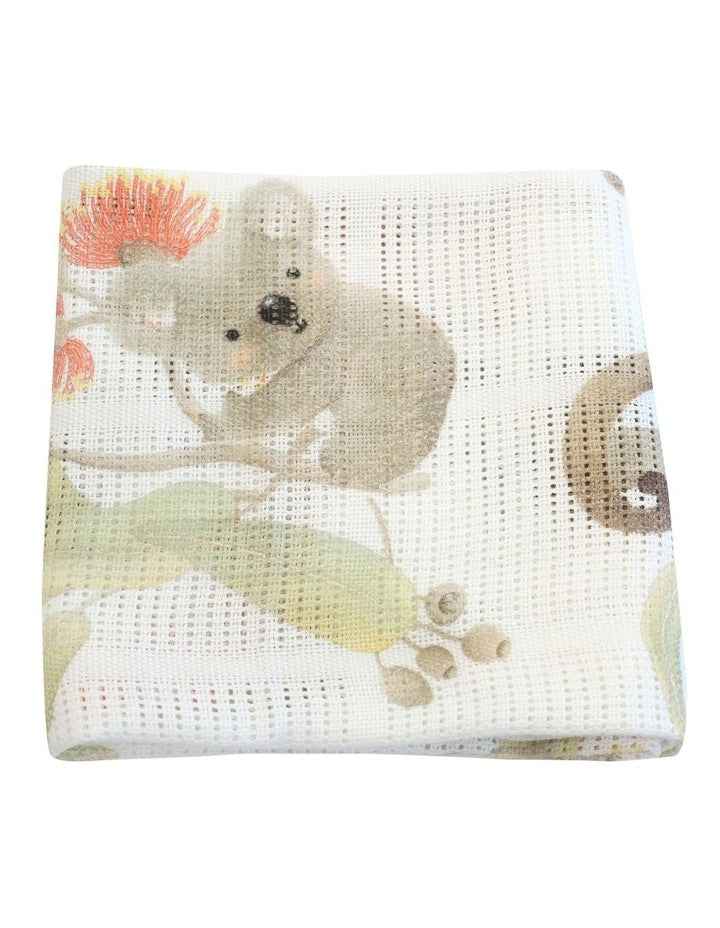 Aussie Animals Cellular Blanket in Multi