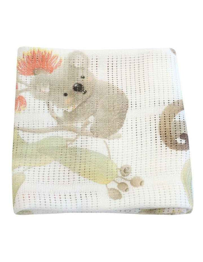 Aussie Animals Cellular Blanket in Multi