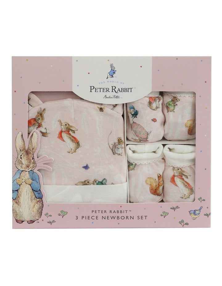 Flopsy Mopsy and Cottontail Newborn Set 3Pieces in Pink