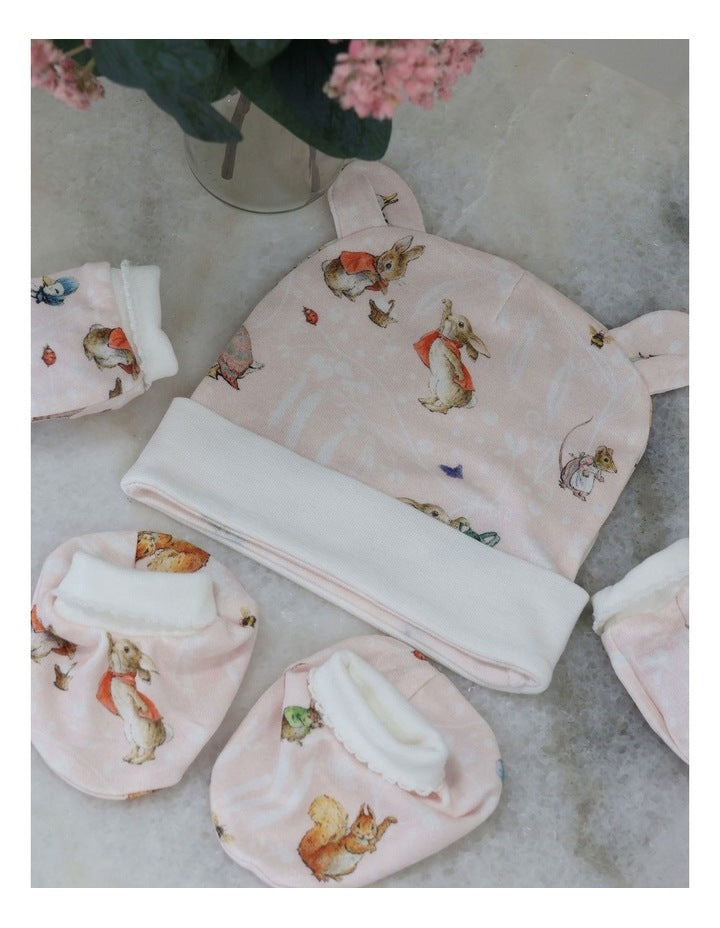 Flopsy Mopsy and Cottontail Newborn Set 3Pieces in Pink