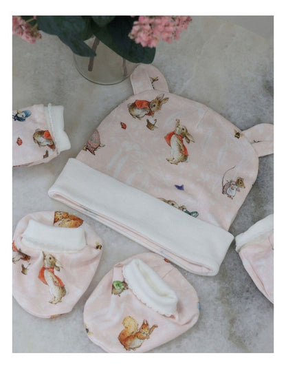 Flopsy Mopsy and Cottontail Newborn Set 3Pieces in Pink