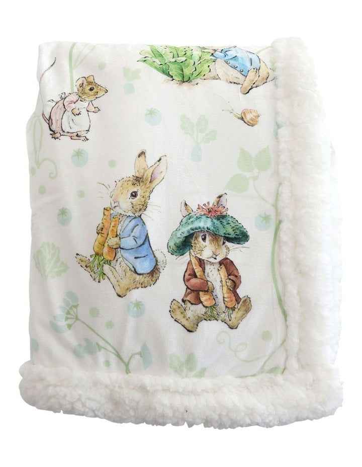 Benjamin Bunny Cuddle Blanket in Blue