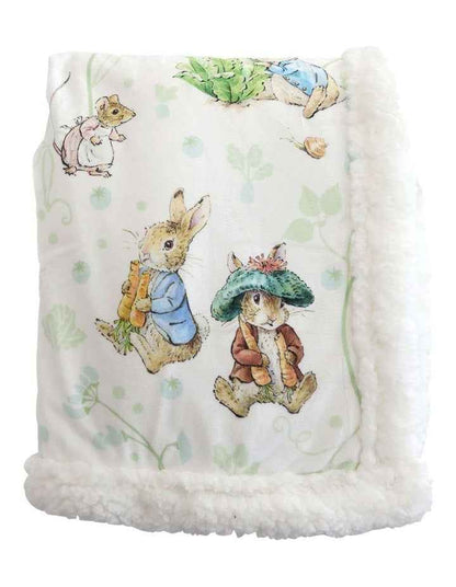 Benjamin Bunny Cuddle Blanket in Blue