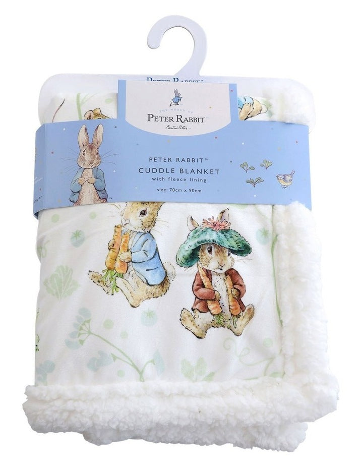 Benjamin Bunny Cuddle Blanket in Blue