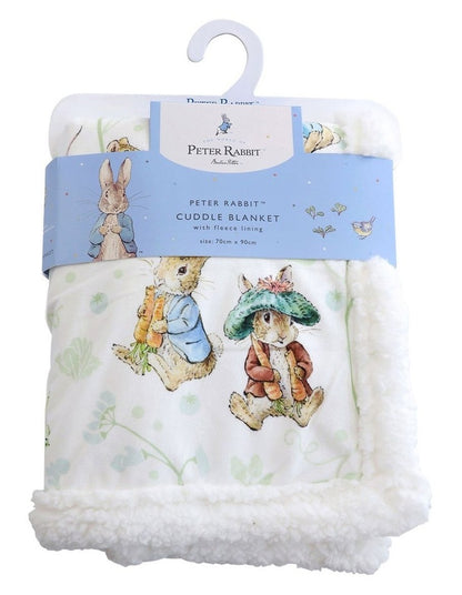 Benjamin Bunny Cuddle Blanket in Blue