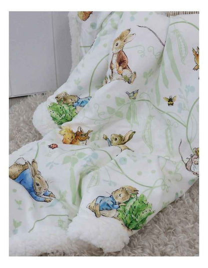 Benjamin Bunny Cuddle Blanket in Blue