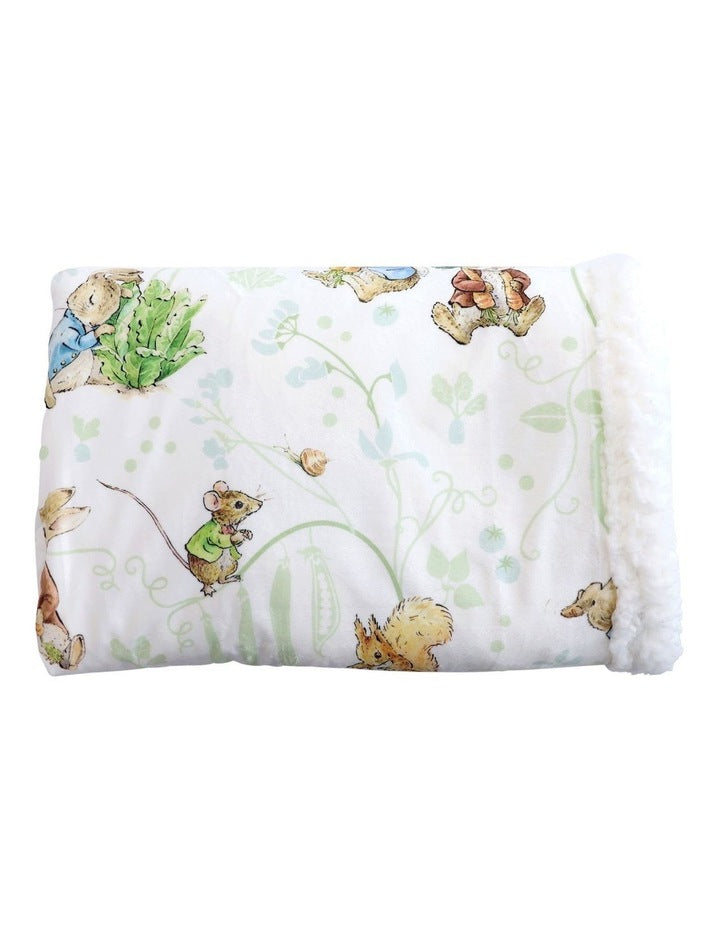 Benjamin Bunny Cuddle Blanket in Blue