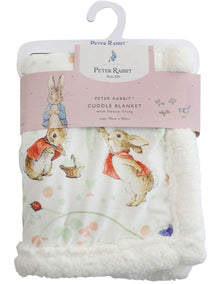 Flopsy Mopsy & Cottontail Cuddle Blanket in Pink