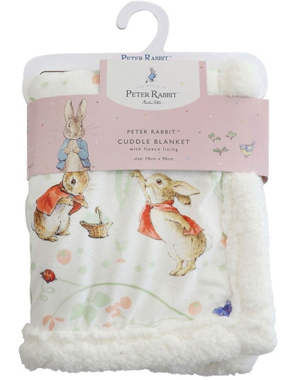 Flopsy Mopsy & Cottontail Cuddle Blanket in Pink