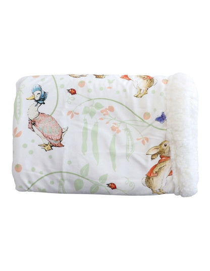 Flopsy Mopsy & Cottontail Cuddle Blanket in Pink