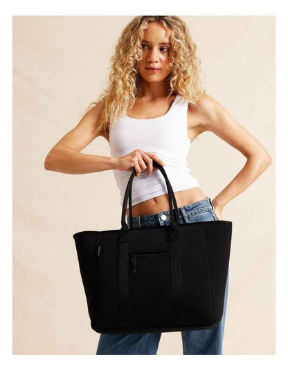 Salerno Tote Bag in Black