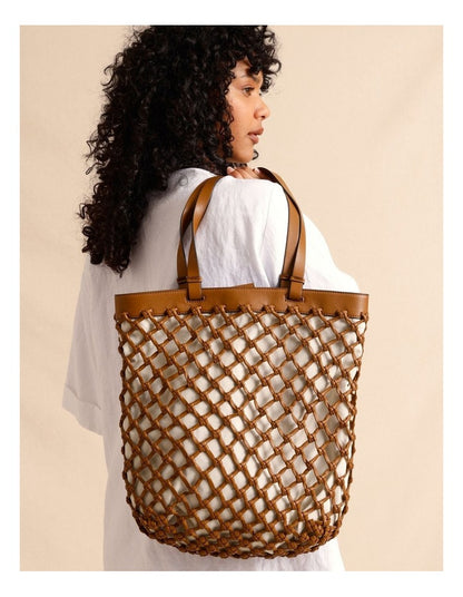 Cincinnati Tote Bag in Tan