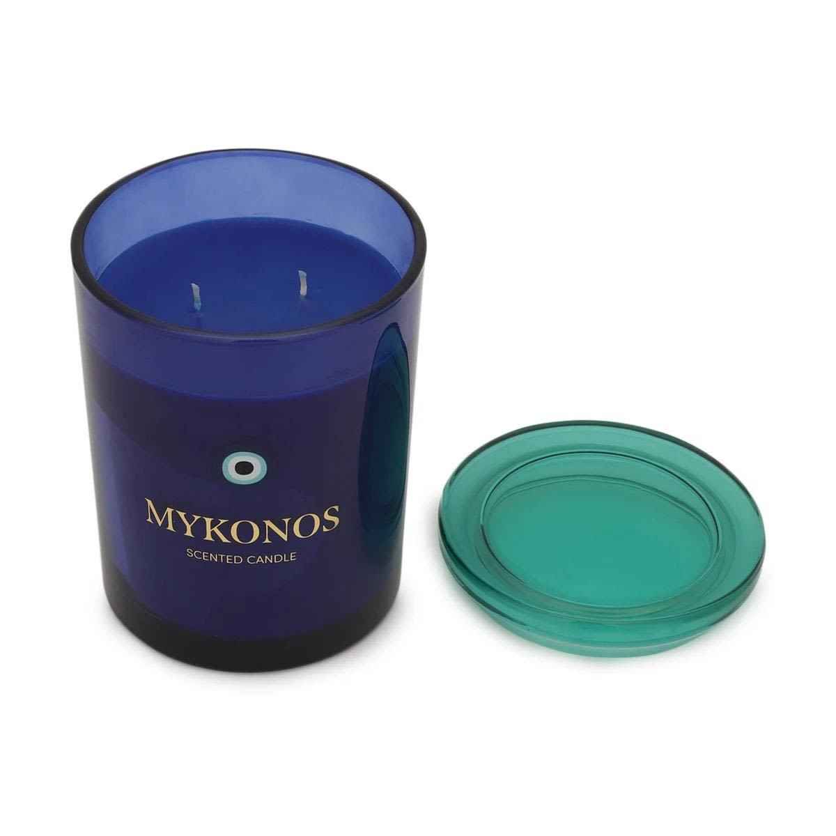 Mykonos Glass Candle