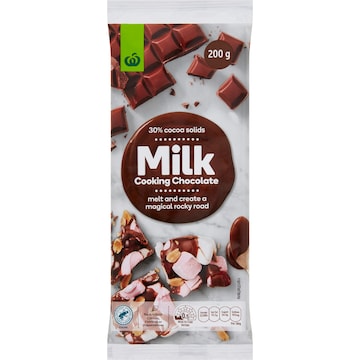 Woolworths Cooking Chocolate Milk 200g