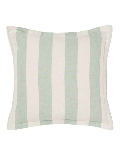 Vintage Stripe Cushion 48x48cm in Jade
