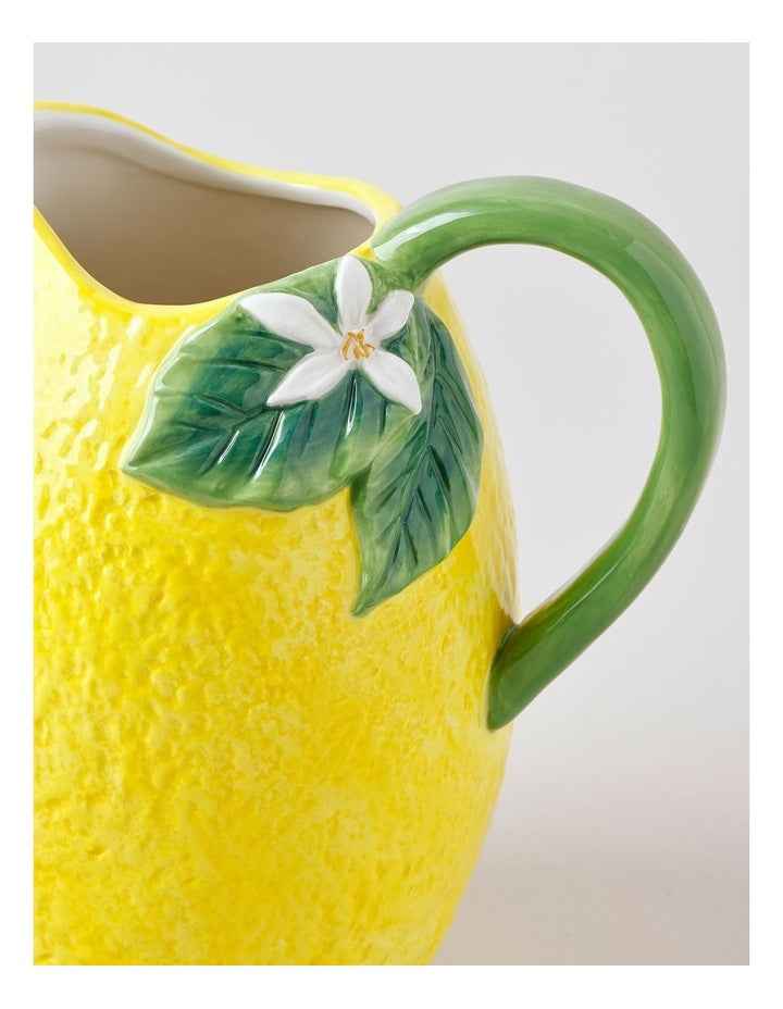 Lemon Pitcher in Yellow