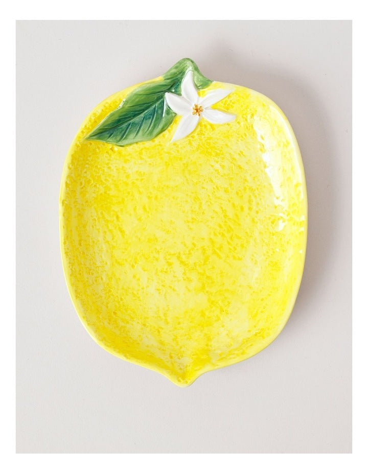 Lemon Plate in Yellow