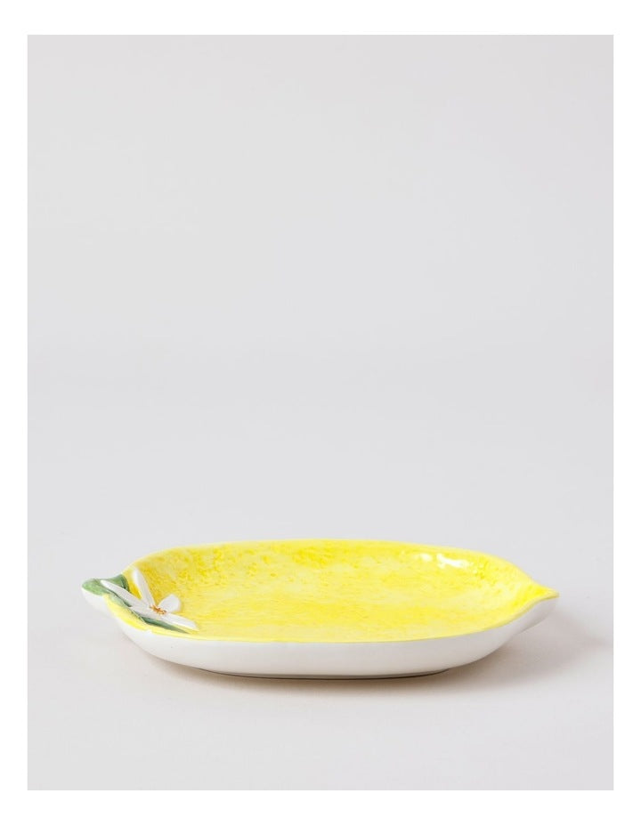 Lemon Plate in Yellow