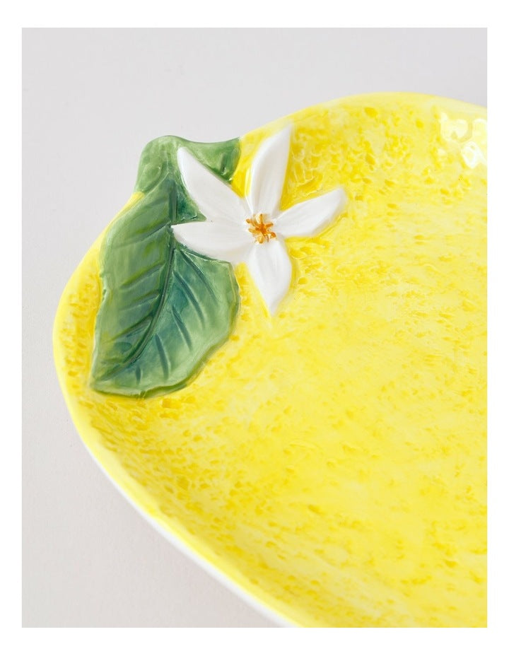 Lemon Plate in Yellow