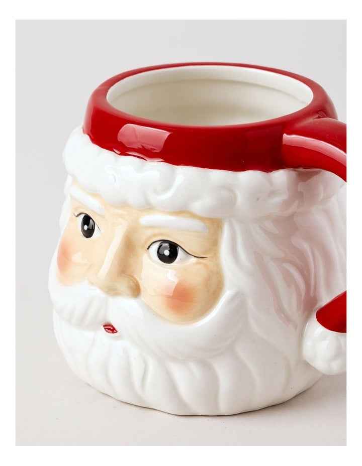 Santa Mug in Red