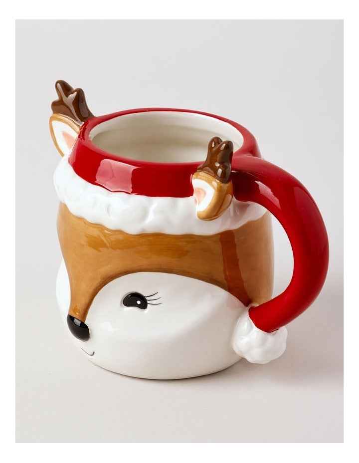 Reindeer Mug in Red