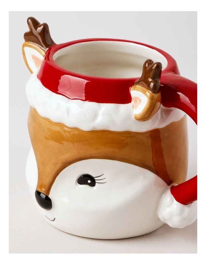 Reindeer Mug in Red
