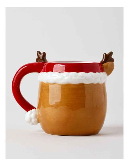 Reindeer Mug in Red