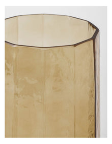 Palmer Hammered Glass Vase 25cm in Brown