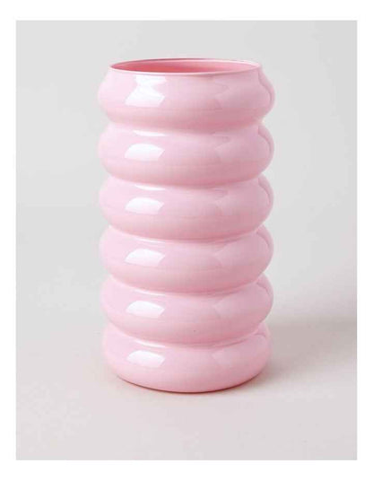 Bailey Glass Vase 25cm in Pink