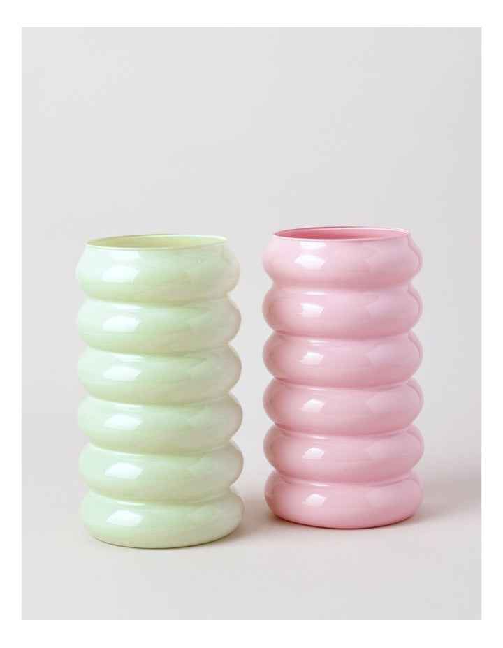 Bailey Glass Vase 25cm in Pink