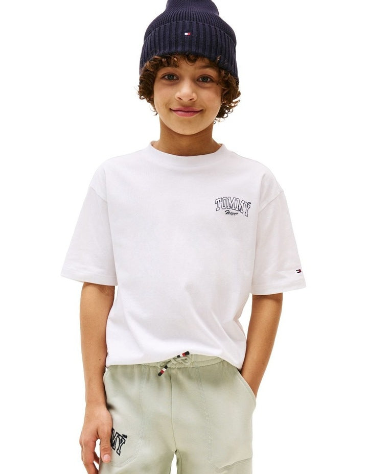 Varsity Back Graphic T-shirt (3-7 Years) in White