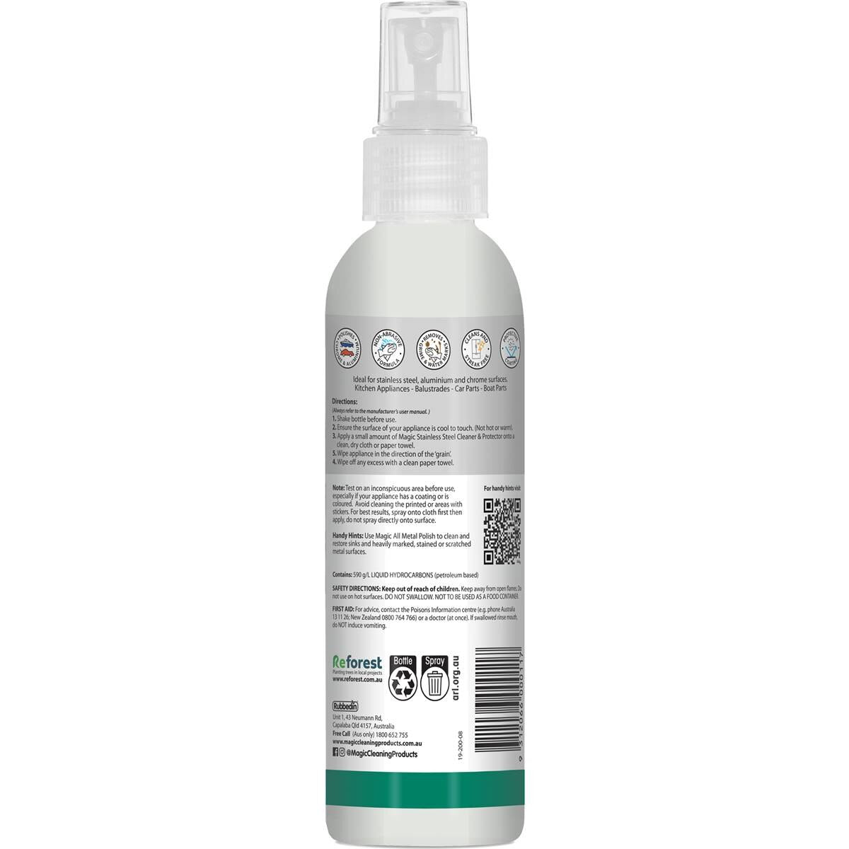 Magic Stainless Steel Cleaner & Protector 200ml