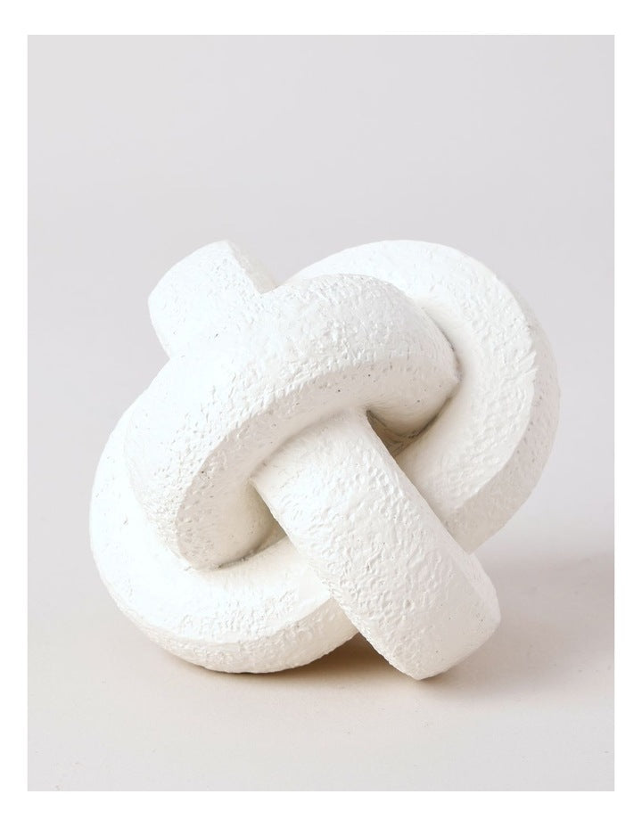 Parramatta Polyresin Knot Object 10cm in White