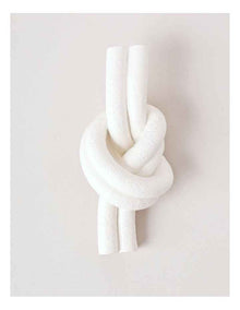 Parramatta Polyresin Rope and Knot Object 20cm in White