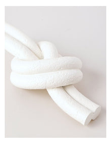 Parramatta Polyresin Rope and Knot Object 20cm in White