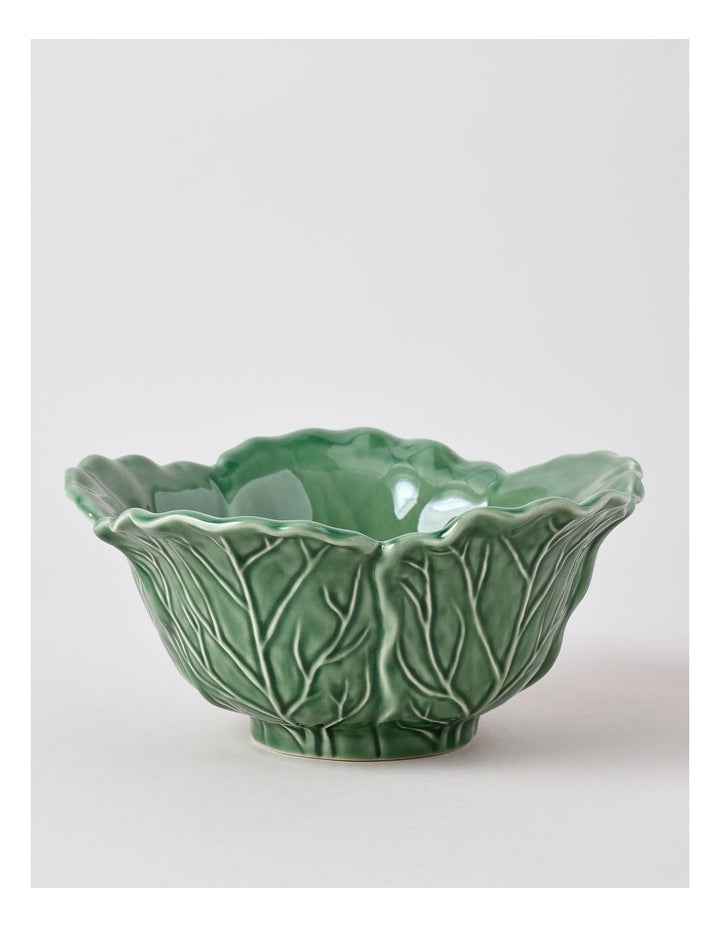 Ivy Cabbage Decorative Bowl 26cm in Green