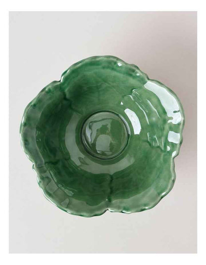 Ivy Cabbage Decorative Bowl 26cm in Green