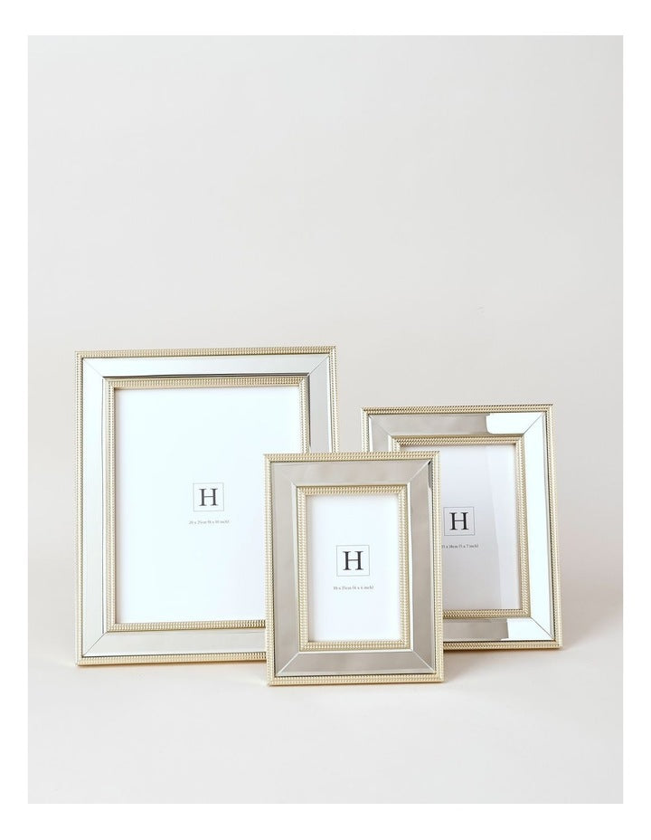 Diana Mirrored Frame 20x25cm in Gold