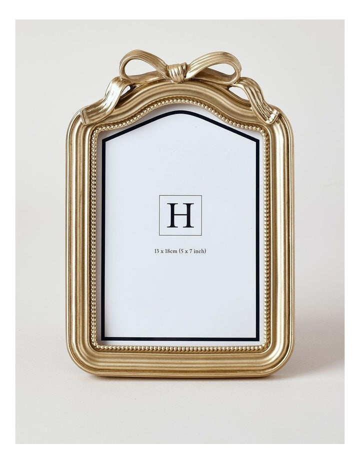 Harper Bow Photo Frame 13x18cm in Gold