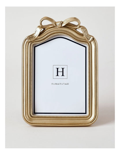 Harper Bow Photo Frame 13x18cm in Gold