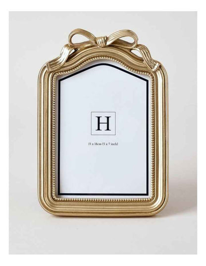 Harper Bow Photo Frame 13x18cm in Gold