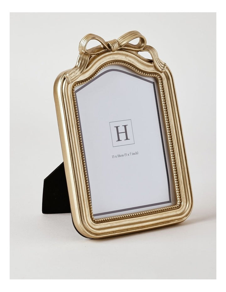 Harper Bow Photo Frame 13x18cm in Gold